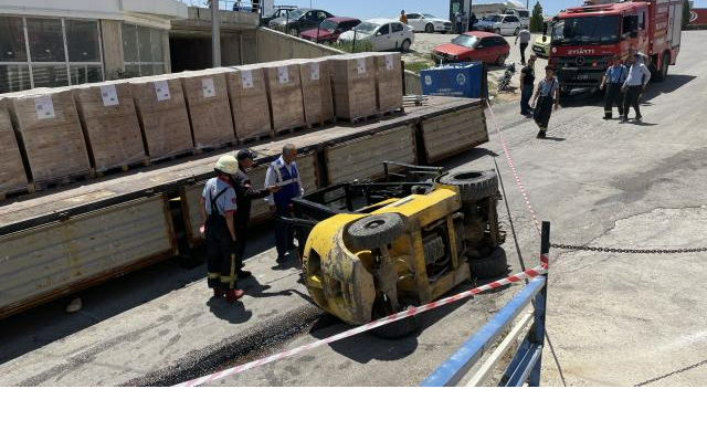 Karamanda Ölümlü Forklift Kazası